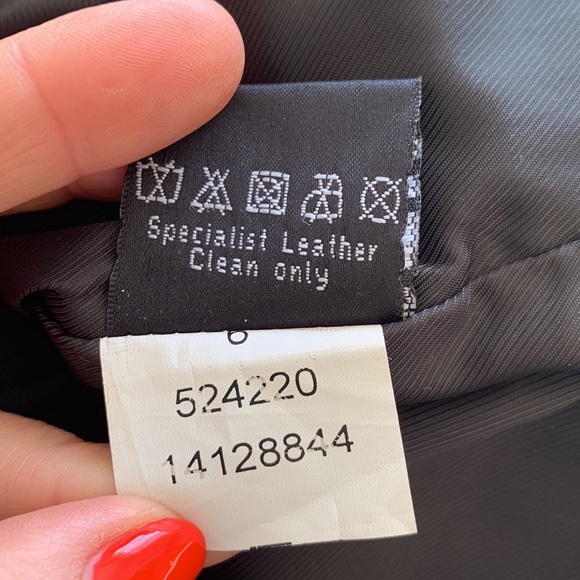 Sportsgirl black leather mini skirt - Picture 7 of 7